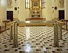 altare e pavimento della chiesa del Torresino